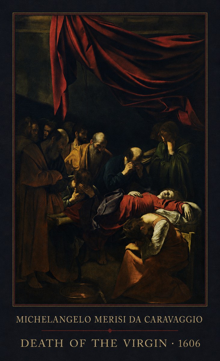 Michelangelo Merisi da Caravaggio Death of the Virgin No1 - Poster
