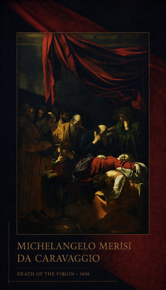 Michelangelo Merisi da Caravaggio Death of the Virgin No2 - Poster