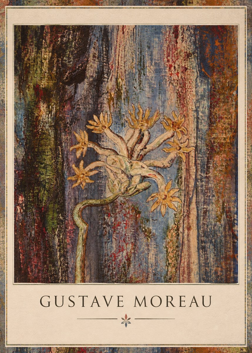 Gustave Moreau Fleur Mystérieuse No1 - Poster