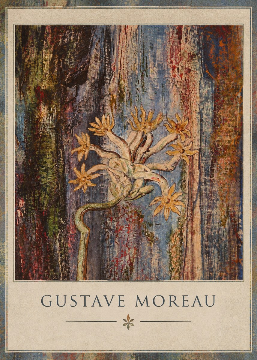 Gustave Moreau Fleur Mystérieuse No2 - Poster