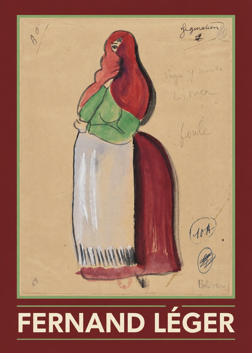 Fernand Léger Saja Y Manto Lima No1 - Poster