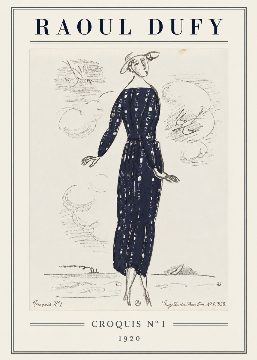 Raoul Dufy Croquis N° I · 1920 No5 - Poster