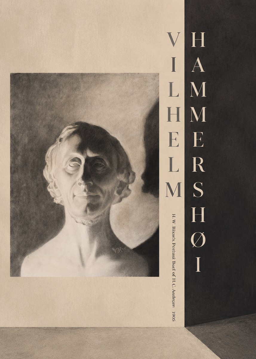 Vilhelm Hammershøi H. W. Bissen's Portrait Bust of H. C. Andersen No6 - Poster