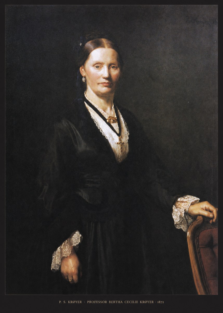 P.S. Krøyer Professor Bertha Cecilie Krøyer No5 - Poster