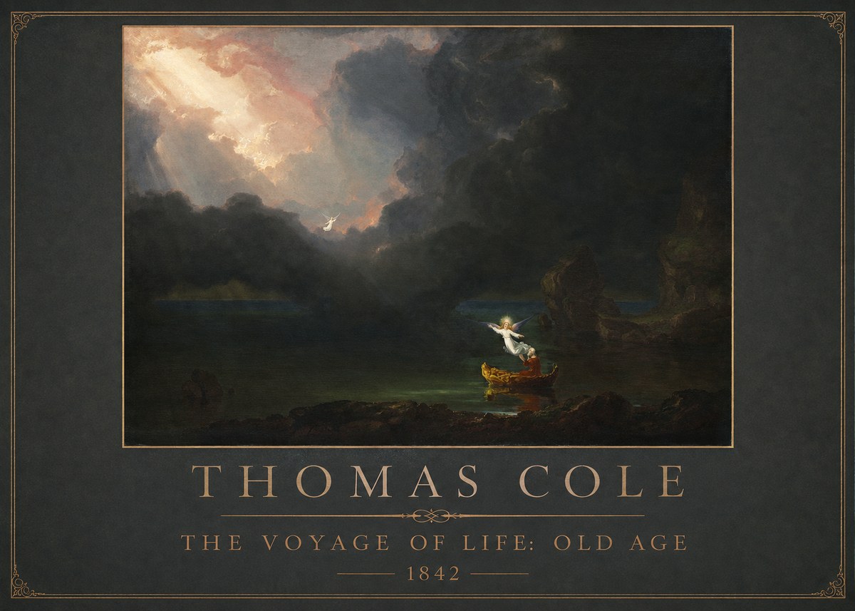 Thomas Cole The Voyage of Life: Old Age III No1 - Poster