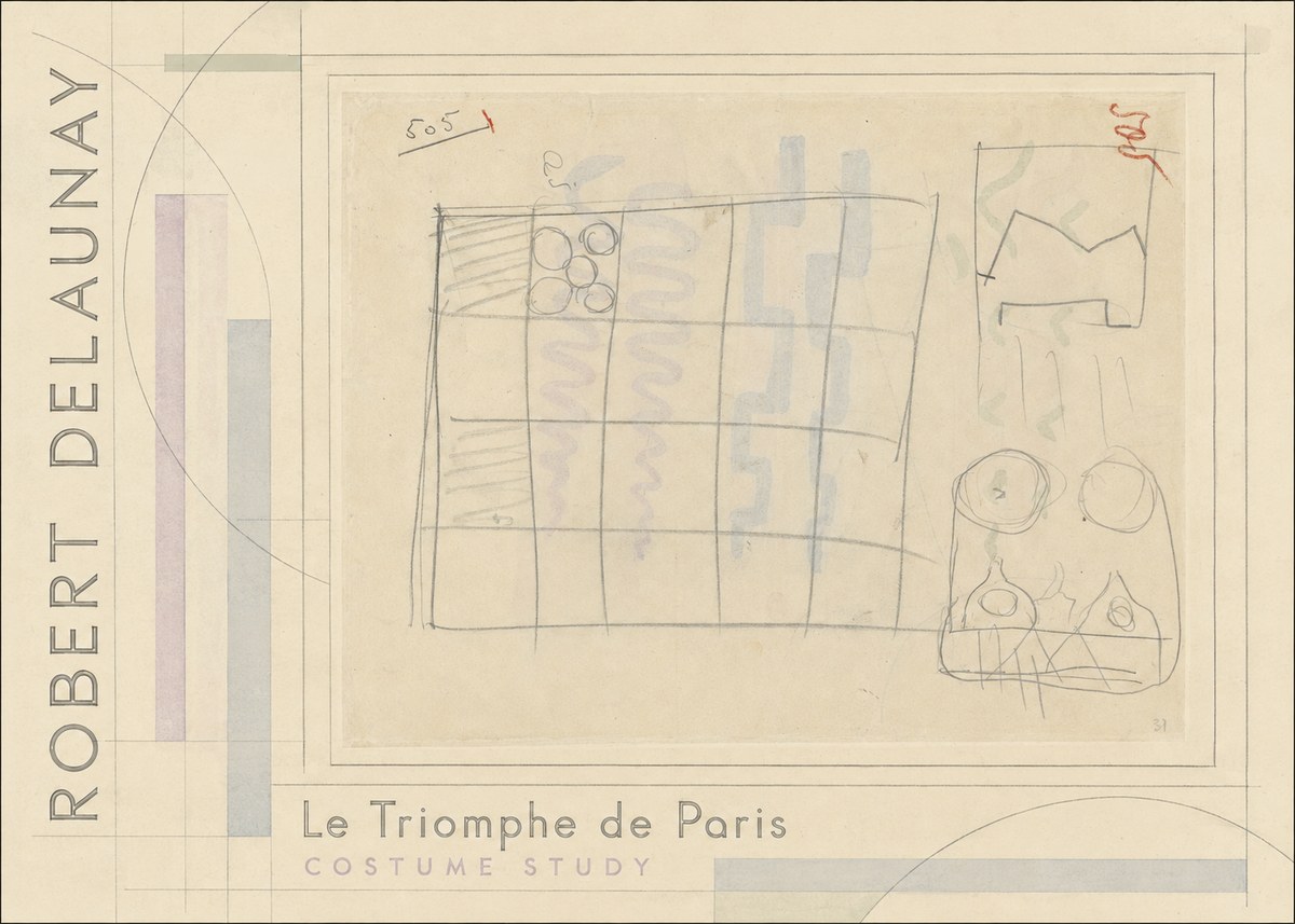 Robert Delaunay Le Triomphe De Paris - Costume Study No2 - Poster