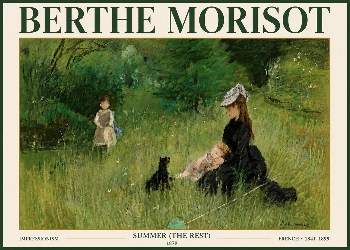 Berthe Morisot Summer (the Rest) No5 - Poster