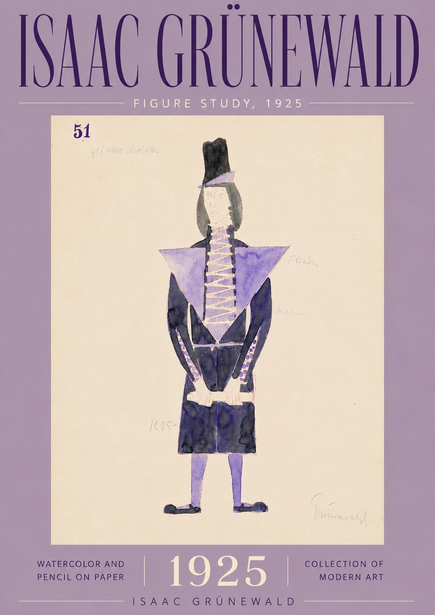 Isaac Grünewald Figure Study, 1925 No5 - Poster