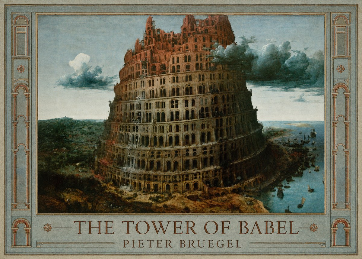 Pieter Bruegel The Tower of Babel XII No1 - Poster