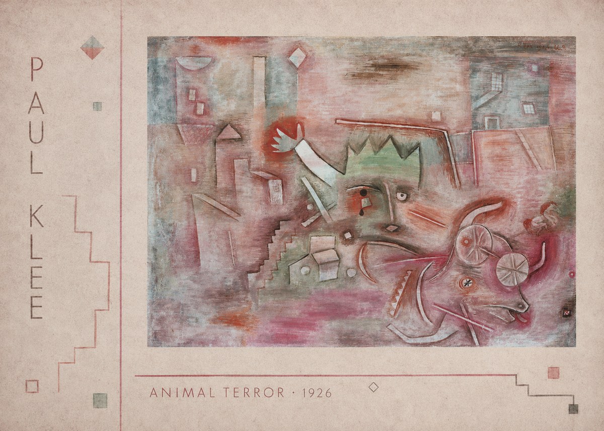 Paul Klee Animal Terror No2 - Poster