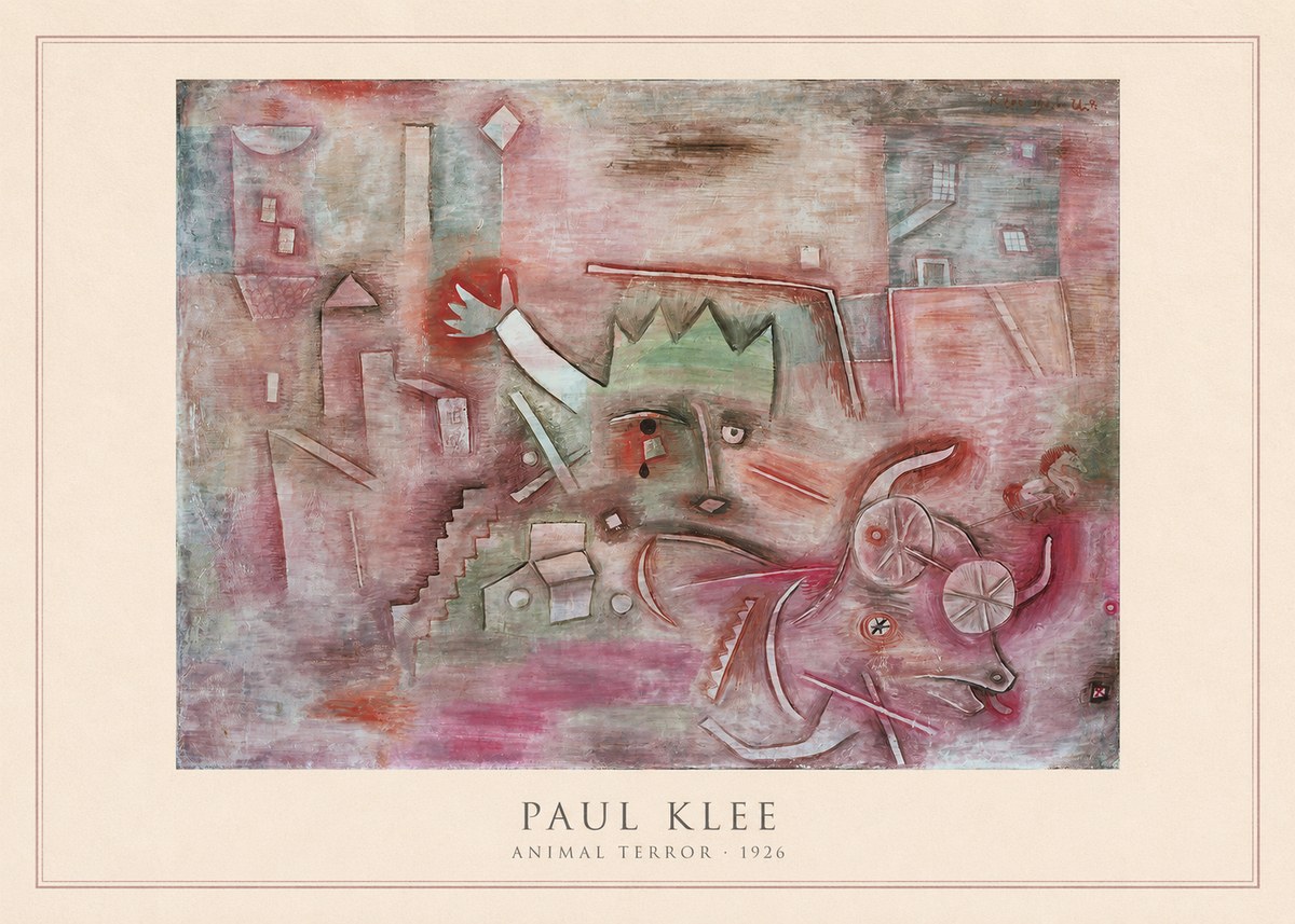 Paul Klee Animal Terror No4 - Poster