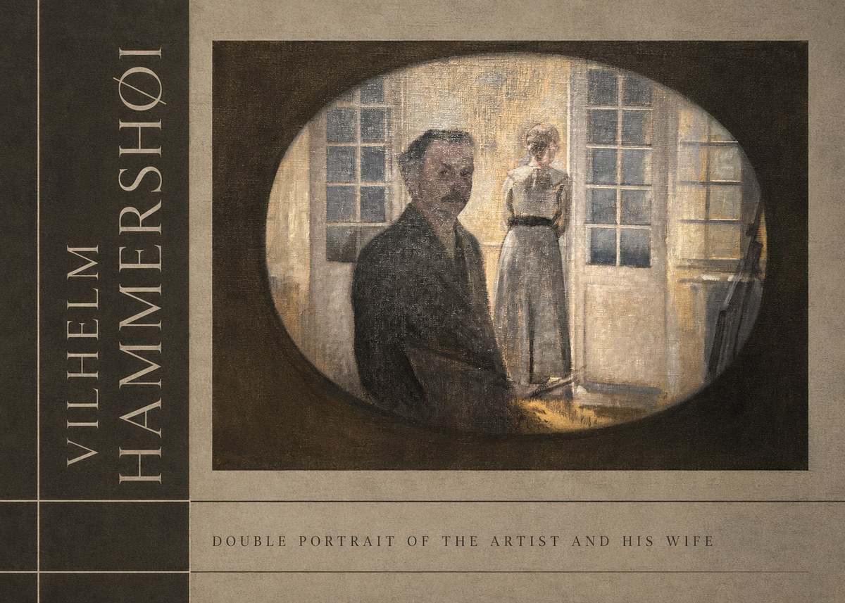 Vilhelm Hammershøi Double Portrait of the Artist and His Wife No2 - Poster