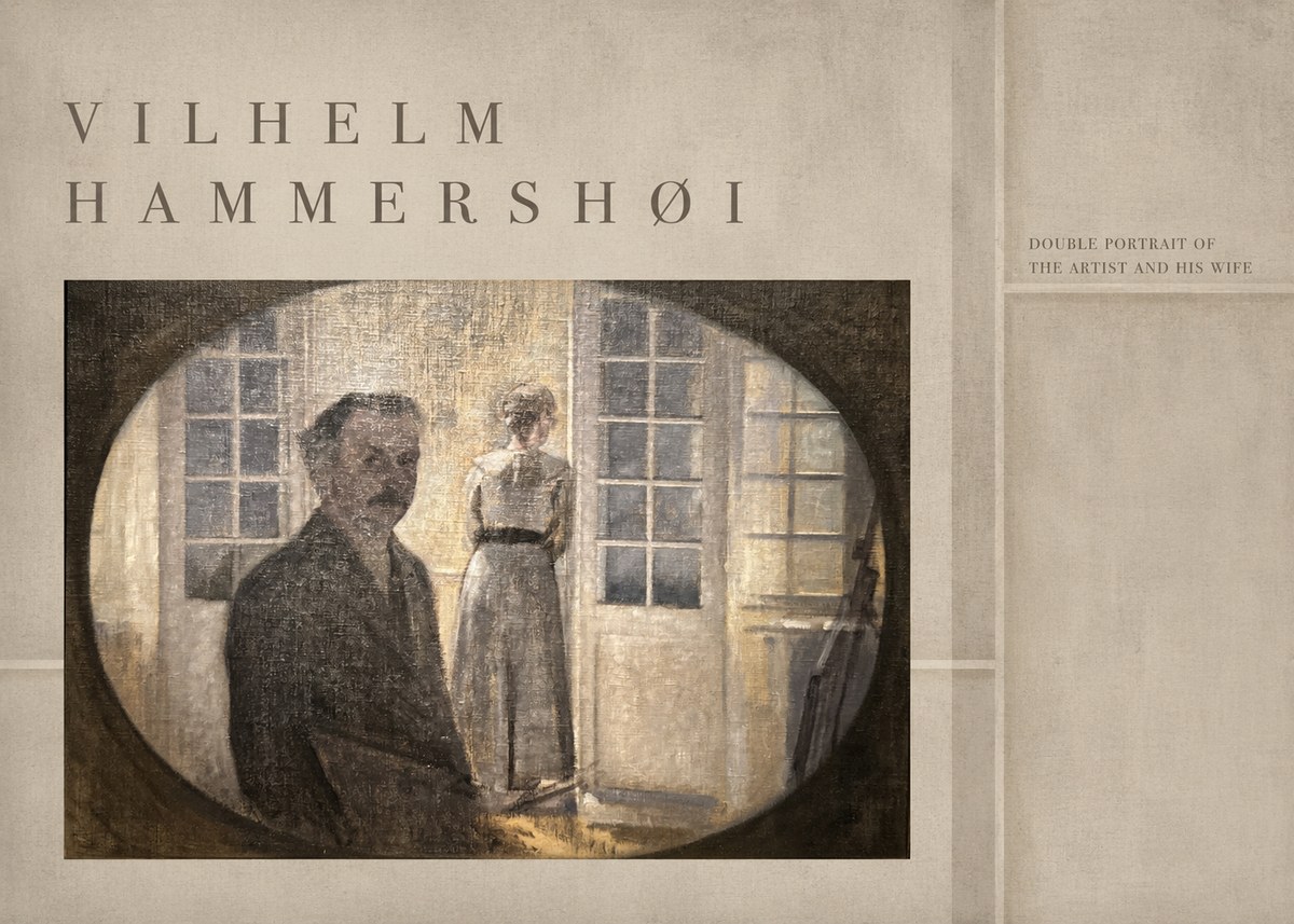 Vilhelm Hammershøi Double Portrait of the Artist and His Wife No4 - Poster