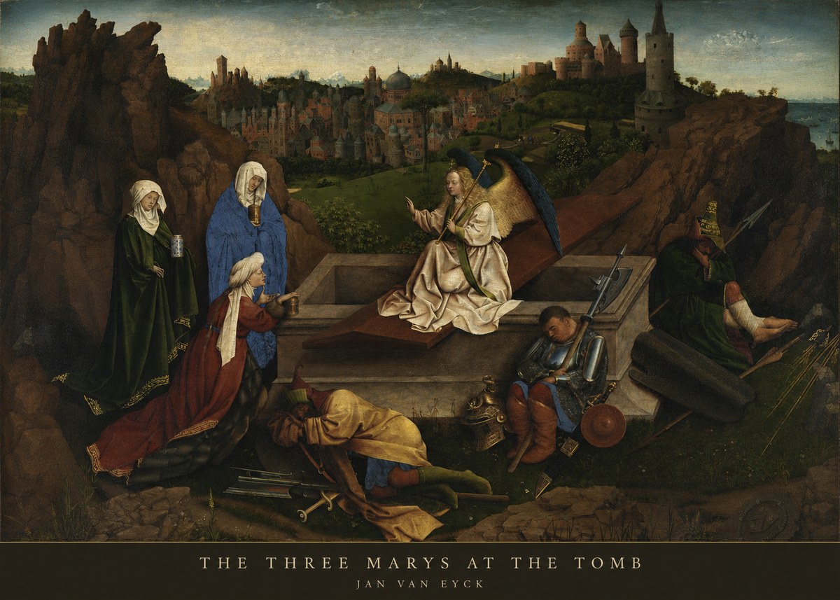 Jan van Eyck The Three Marys at the Tomb No5 - Poster