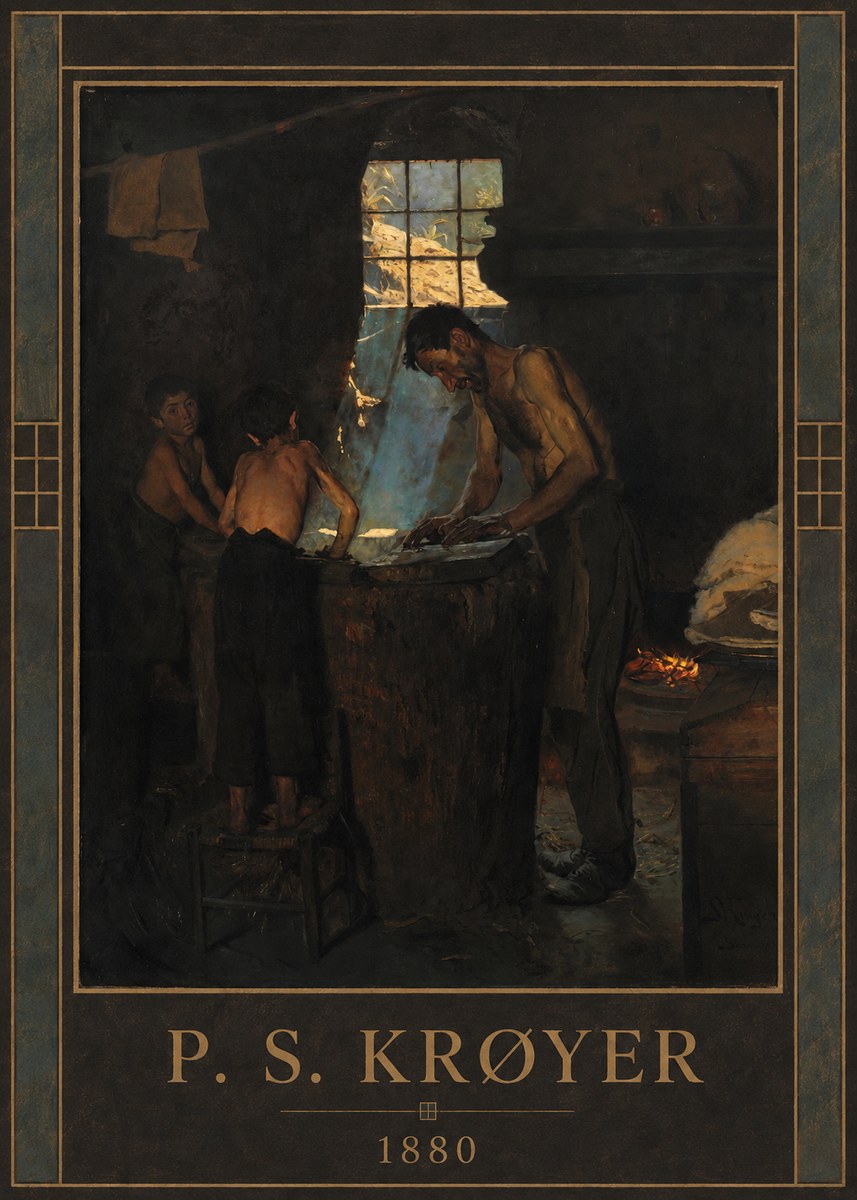 P.S. Krøyer A Forge No1 - Poster