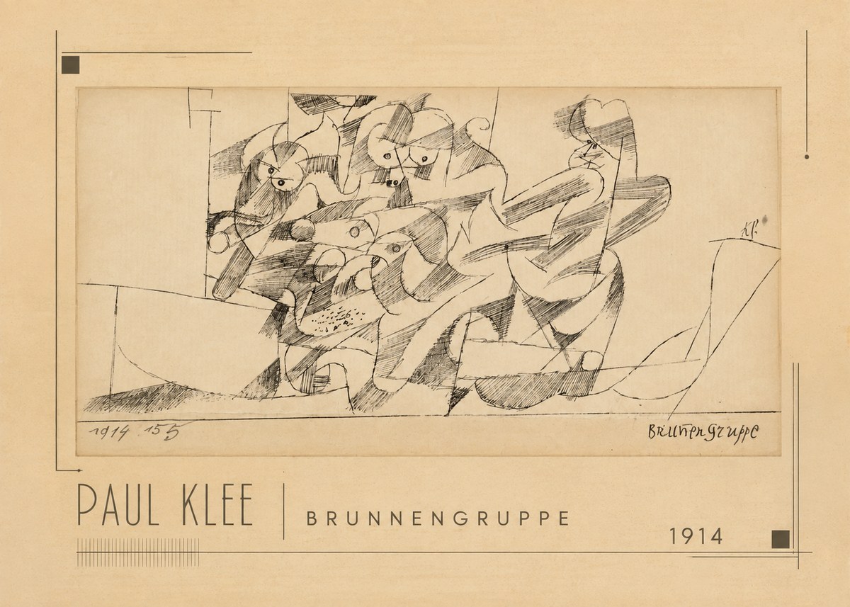 Paul Klee Brunnengruppe No1 - Poster