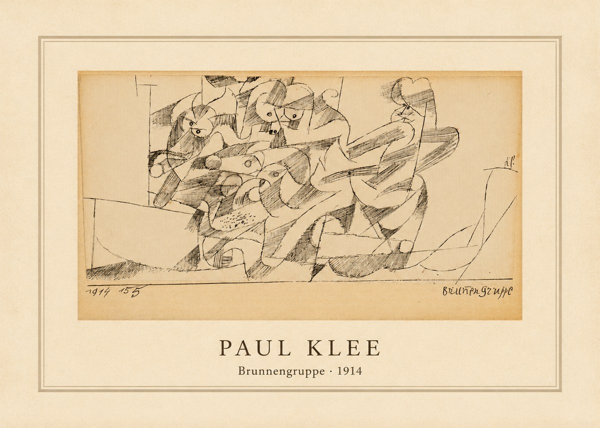 Paul Klee Brunnengruppe No4 - Poster