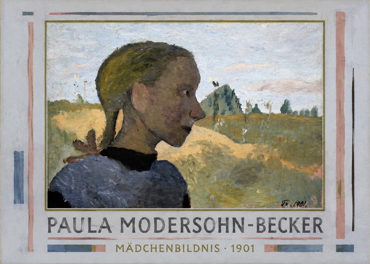 Paula Modersohn-Becker Mädchenbildnis · 1901 No1 - Poster