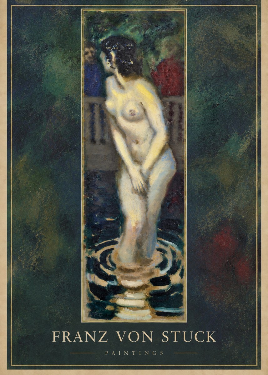 Franz von Stuck The Bather No2 - Poster