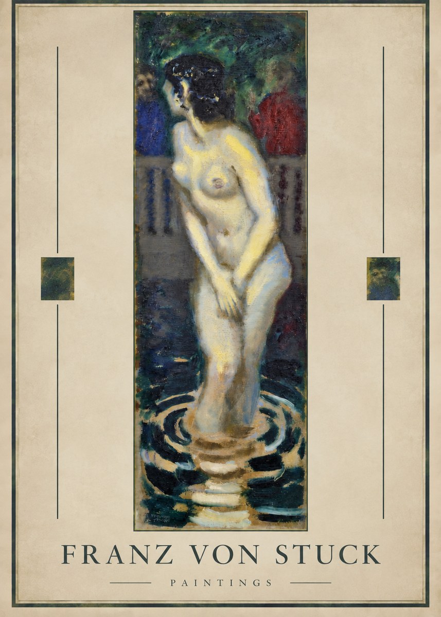 Franz von Stuck The Bather No3 - Poster