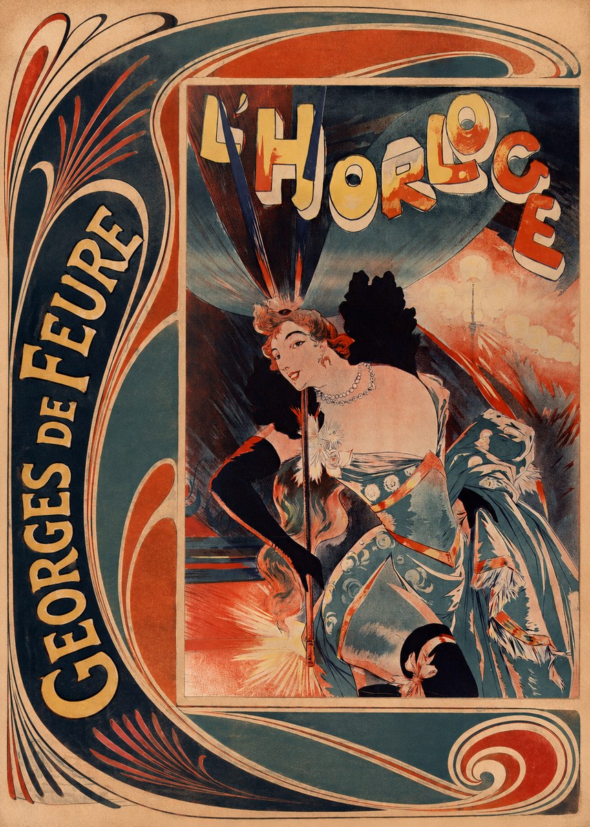 Georges de Feure L'horloge II No2 - Poster