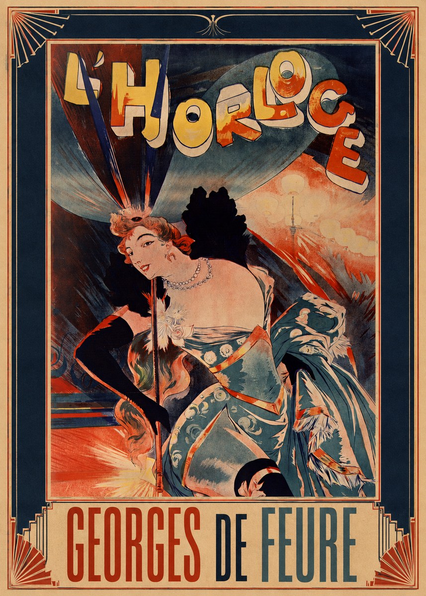 Georges de Feure L'horloge II No3 - Poster