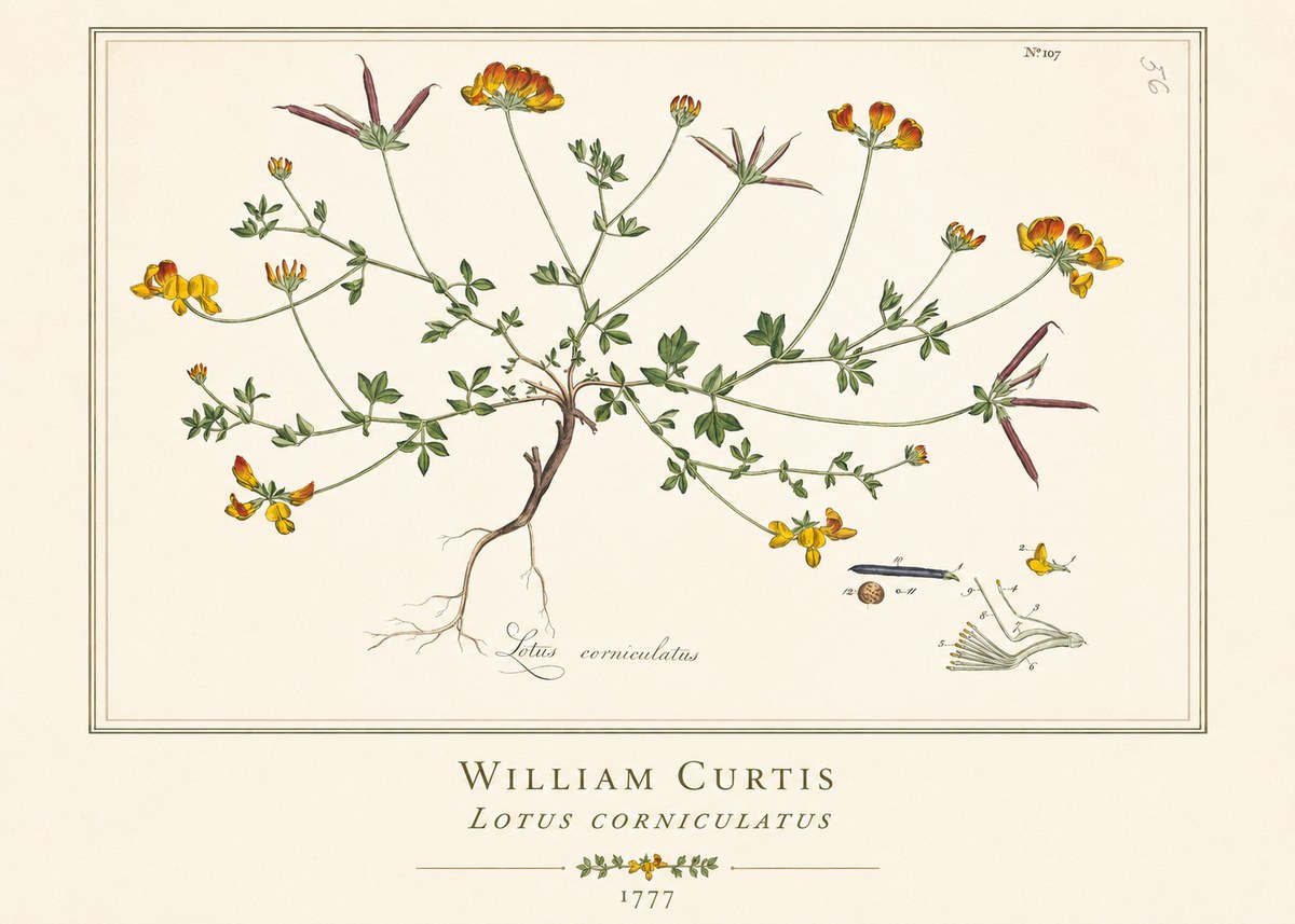 William Curtis Lotus Corniculatus II No1 - Poster
