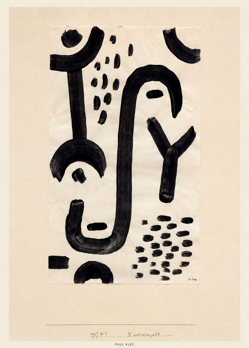 Paul Klee Face of the Goddess No4 - Poster