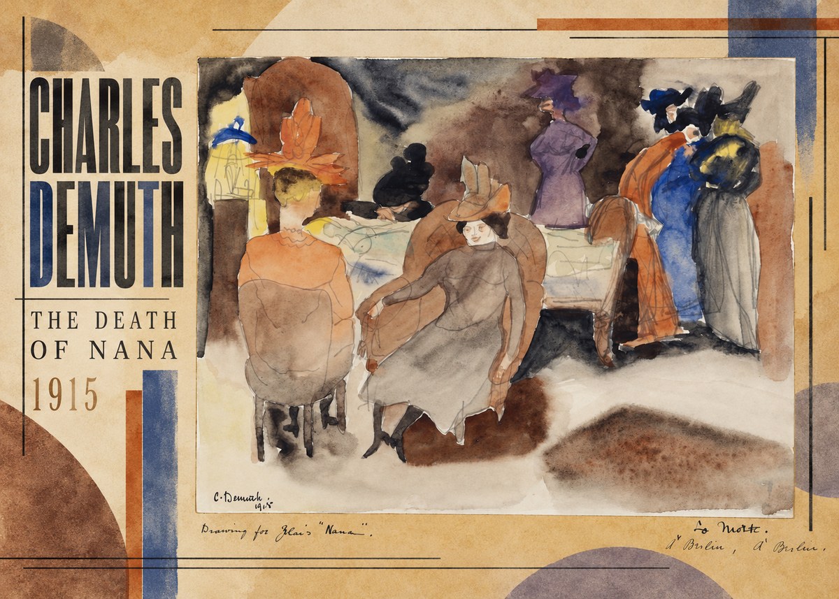 Charles Demuth The Death of Nana No2 - Poster