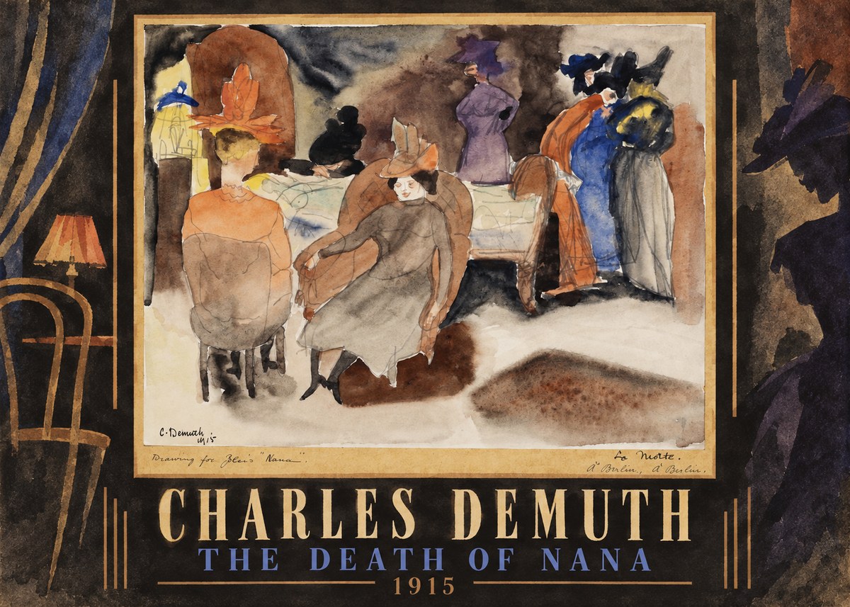 Charles Demuth The Death of Nana No5 - Poster
