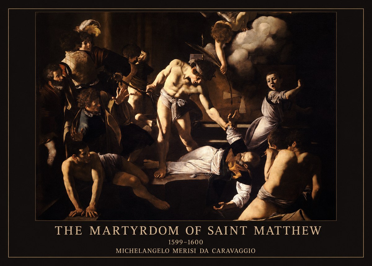 Michelangelo Merisi da Caravaggio The Martyrdom of Saint Matthew No6 - Poster
