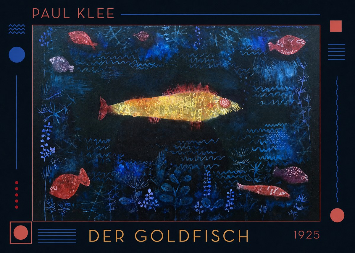 Paul Klee Der Goldfisch No1 - Poster