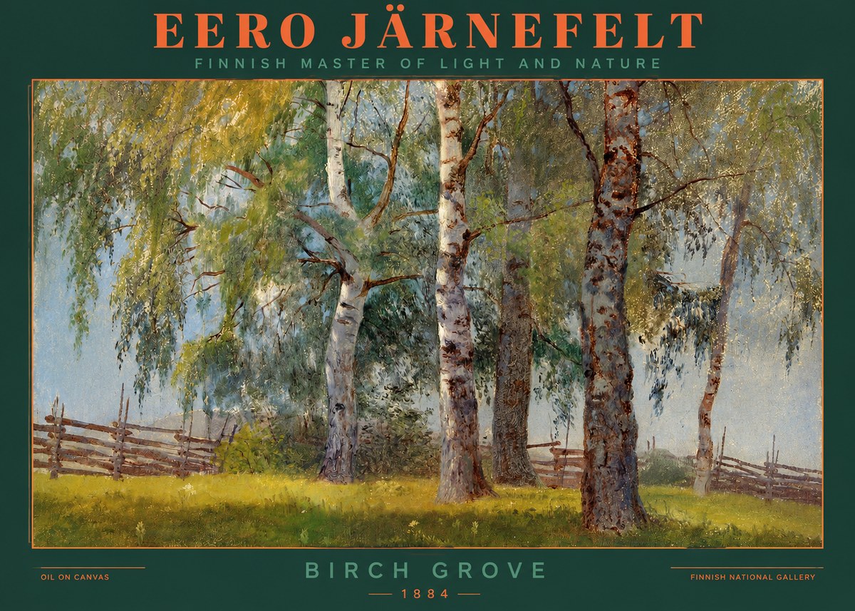 Eero Järnefelt Birch Grove No2 - Poster