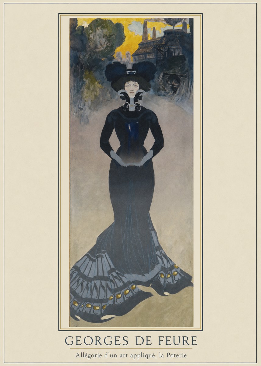 Georges de Feure Allégorie D'un Art Appliqué, La Poterie No6 - Poster