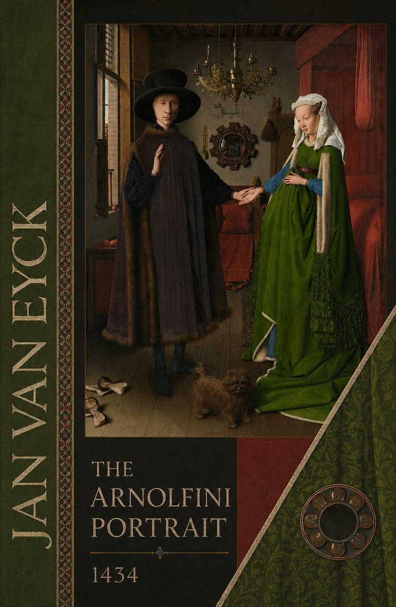 Jan van Eyck The Arnolfini Portrait V No4 - Poster