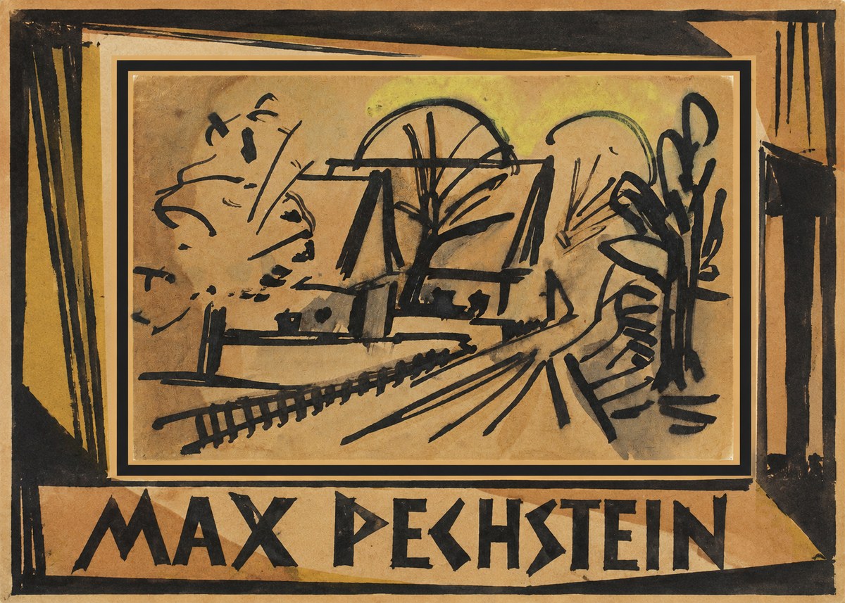 Max Pechstein Abstract Village Landscape No1 - Poster