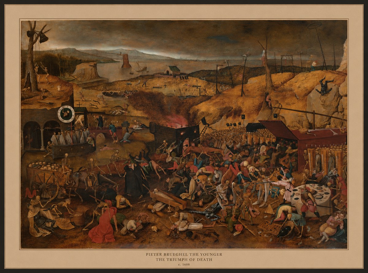 Pieter Bruegel The Triumph of Death II No6 - Poster