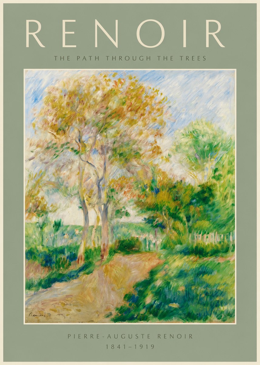 Renoir The Path Through the Trees No2 - Poster