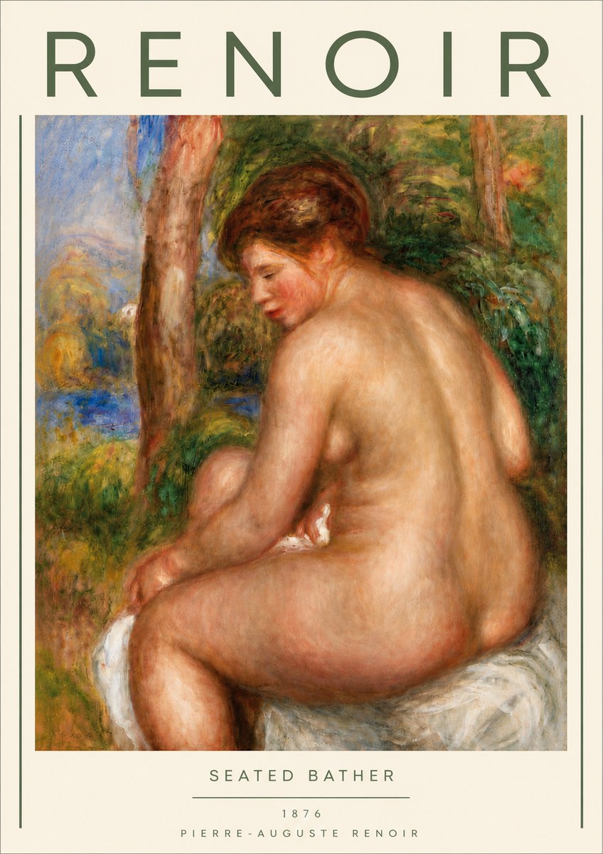Renoir Seated Bather No4 - Poster