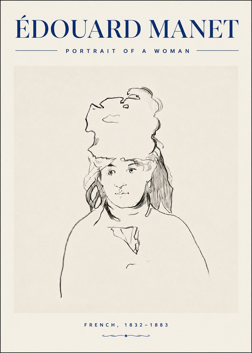 Édouard Manet Portrait of a Woman No4 - Poster