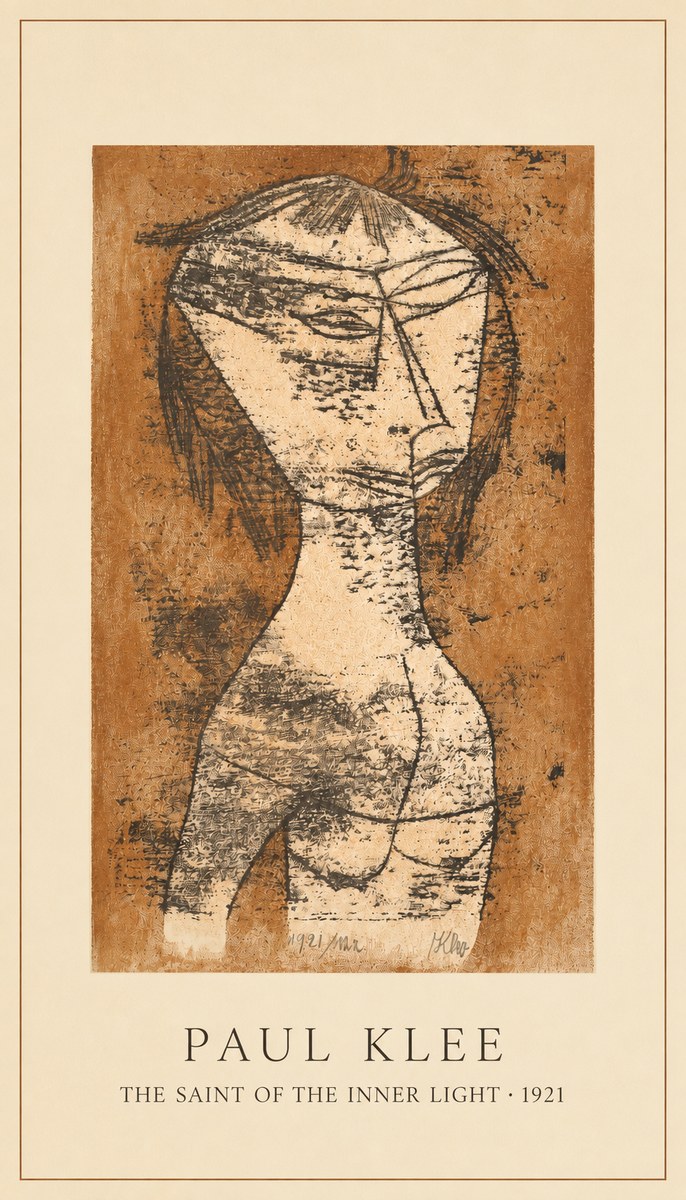 Paul Klee The Saint of the Inner Light No2 - Poster