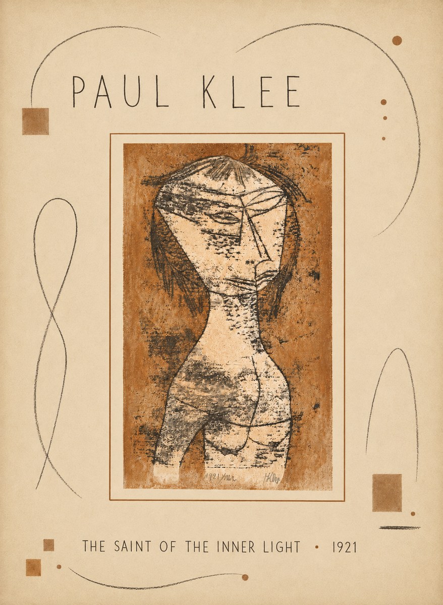 Paul Klee The Saint of the Inner Light No5 - Poster
