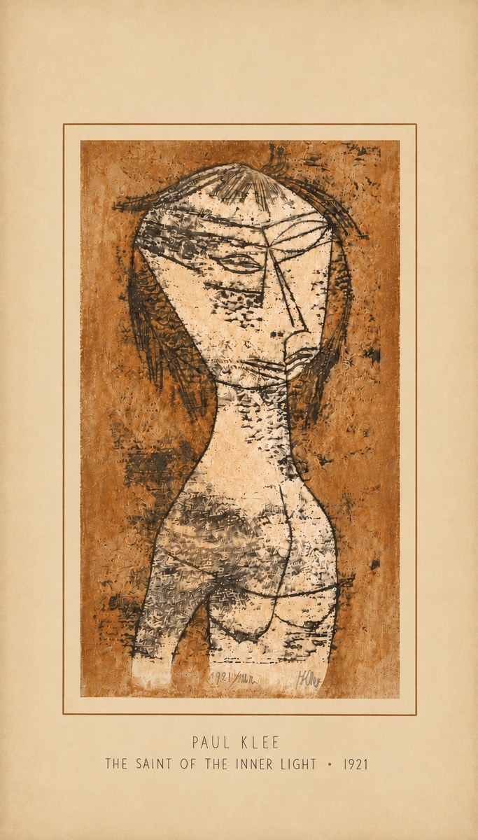 Paul Klee The Saint of the Inner Light No6 - Poster