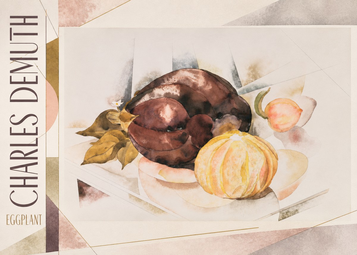 Charles Demuth Eggplant No2 - Poster