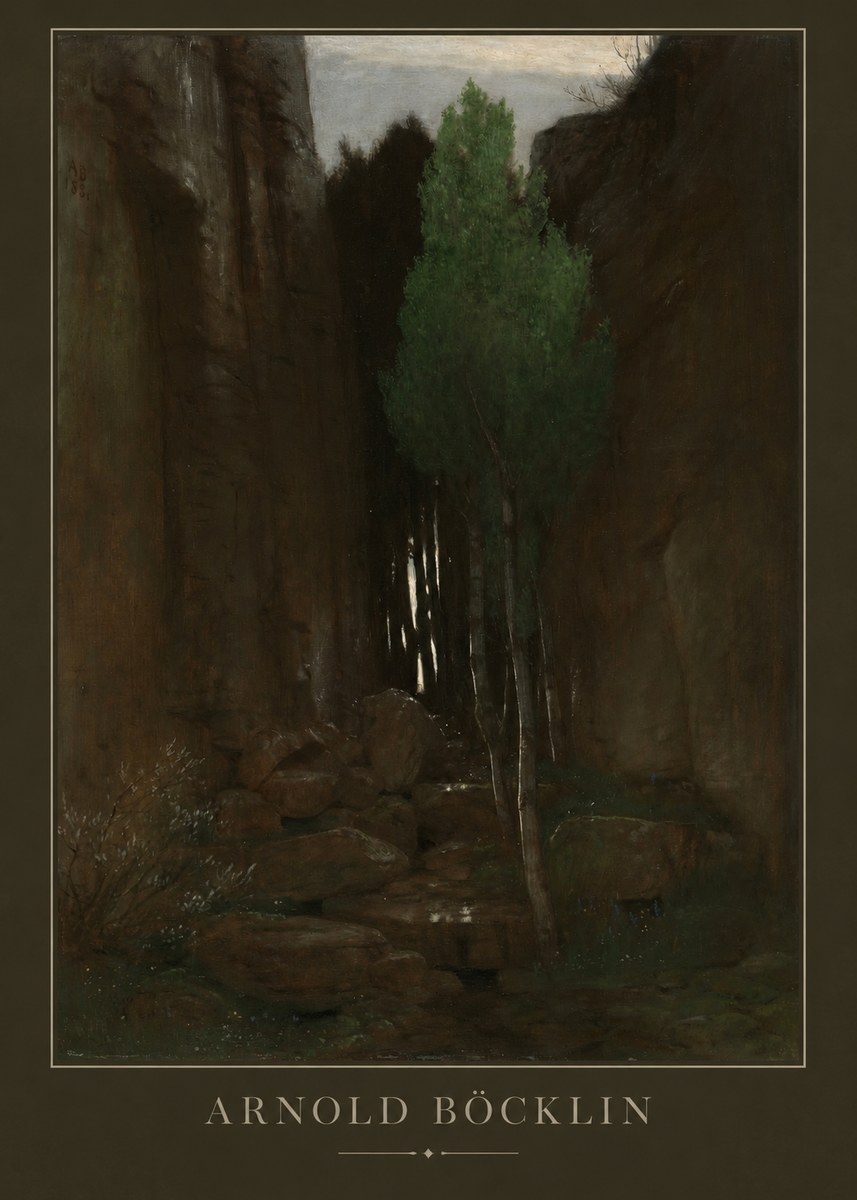 Arnold Böcklin Sacred Grove II No3 - Poster