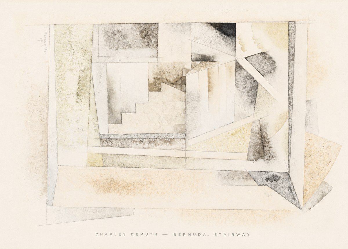 Charles Demuth Bermuda, Stairway No6 - Poster