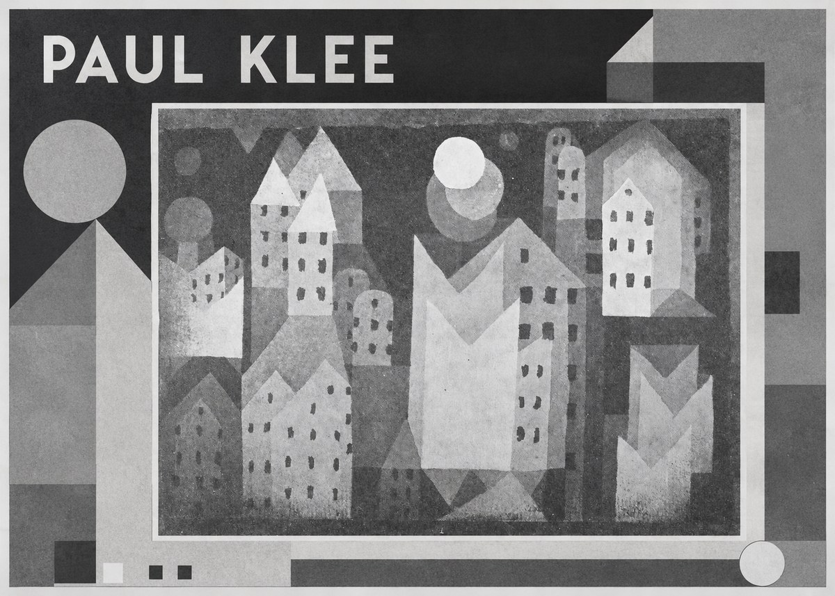 Paul Klee City of Churches No4 - Poster