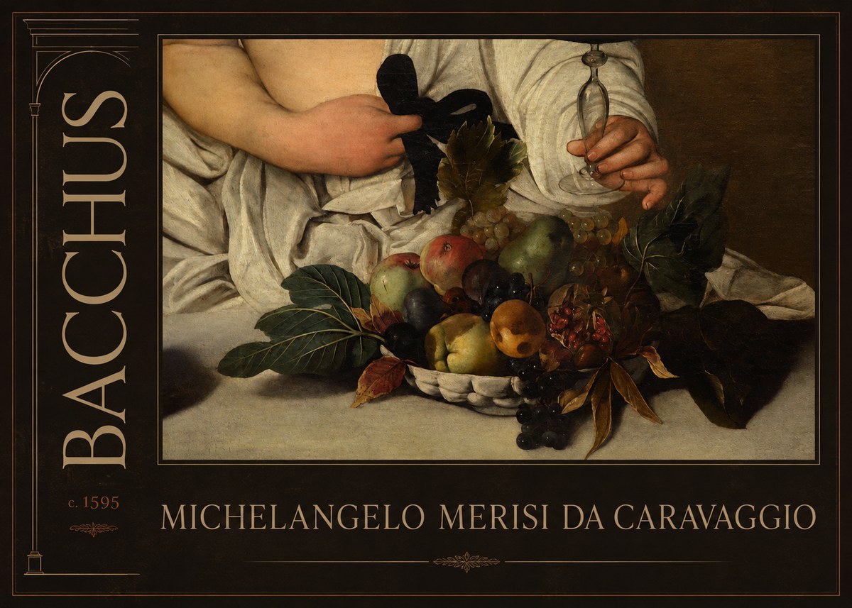 Michelangelo Merisi da Caravaggio Bacchus II No2 - Poster