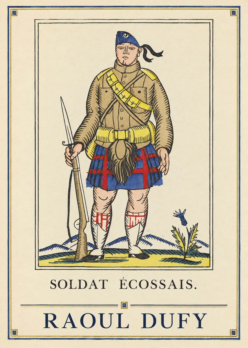 Raoul Dufy Soldat Écossais. No4 - Poster