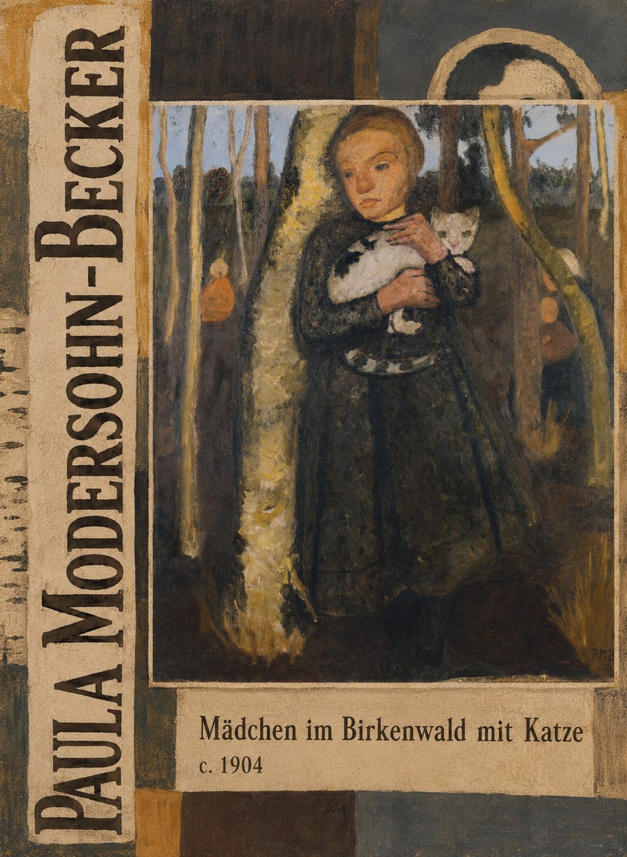 Paula Modersohn-Becker Mädchen Im Birkenwald Mit Katze No3 - Poster